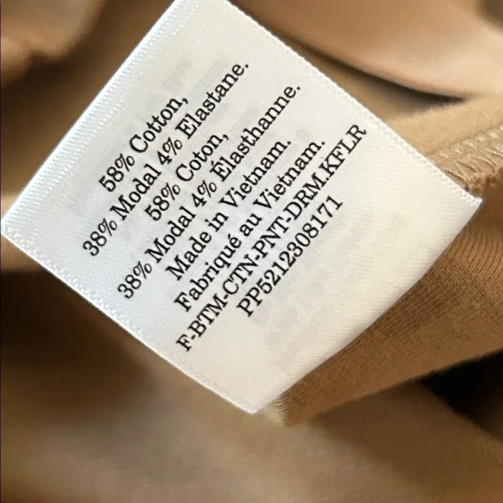 Everlane, the dream trouser Wide-Leg Ponte Pants in Camel